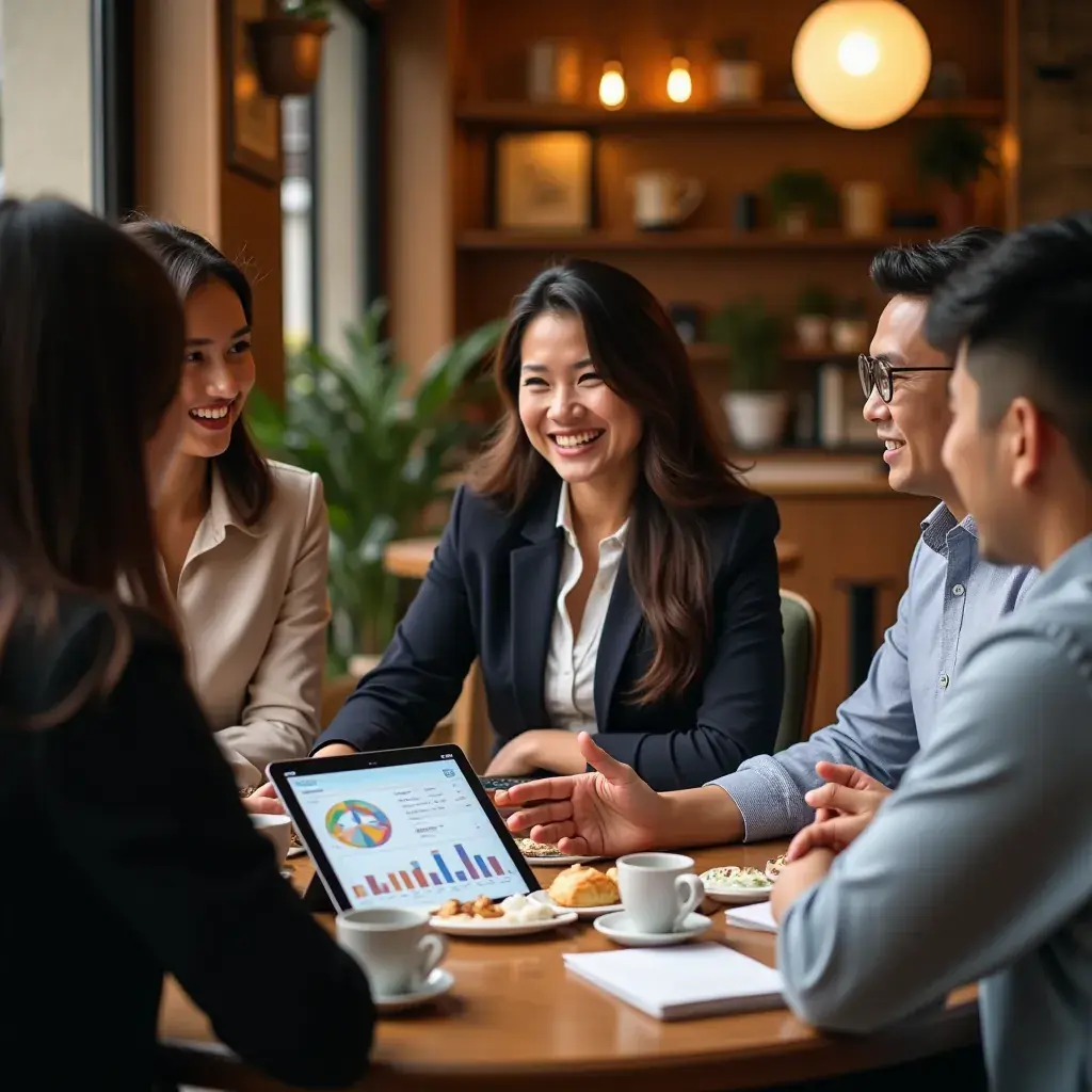 Professional team collaboration